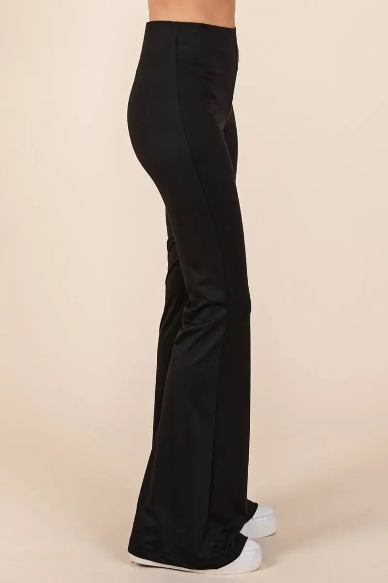 Mittoshop Stretchy Soft Elastic Waist Flare Pants - Love Salve